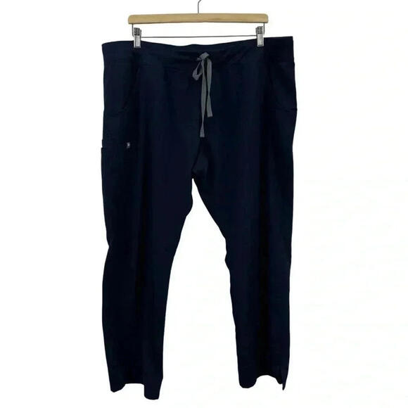 figs Pants - Figs Women’s Kade Blue Cargo Scrub Pants Size XXL